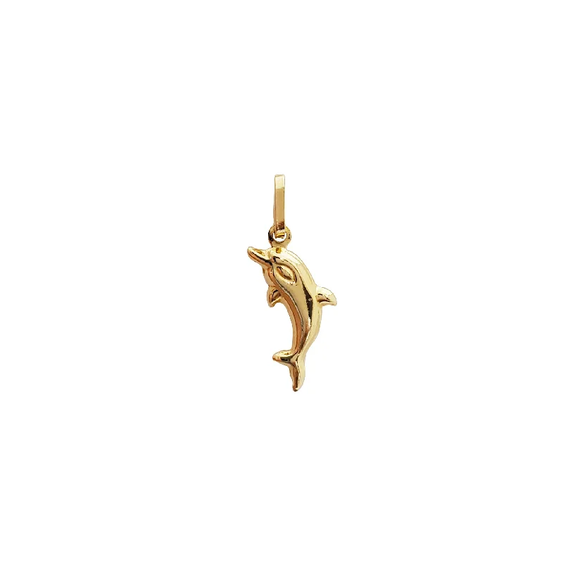 Water - Resistant Stainless Steel Diving - Themed Pendant for DiversDolphin Pendant (14K)