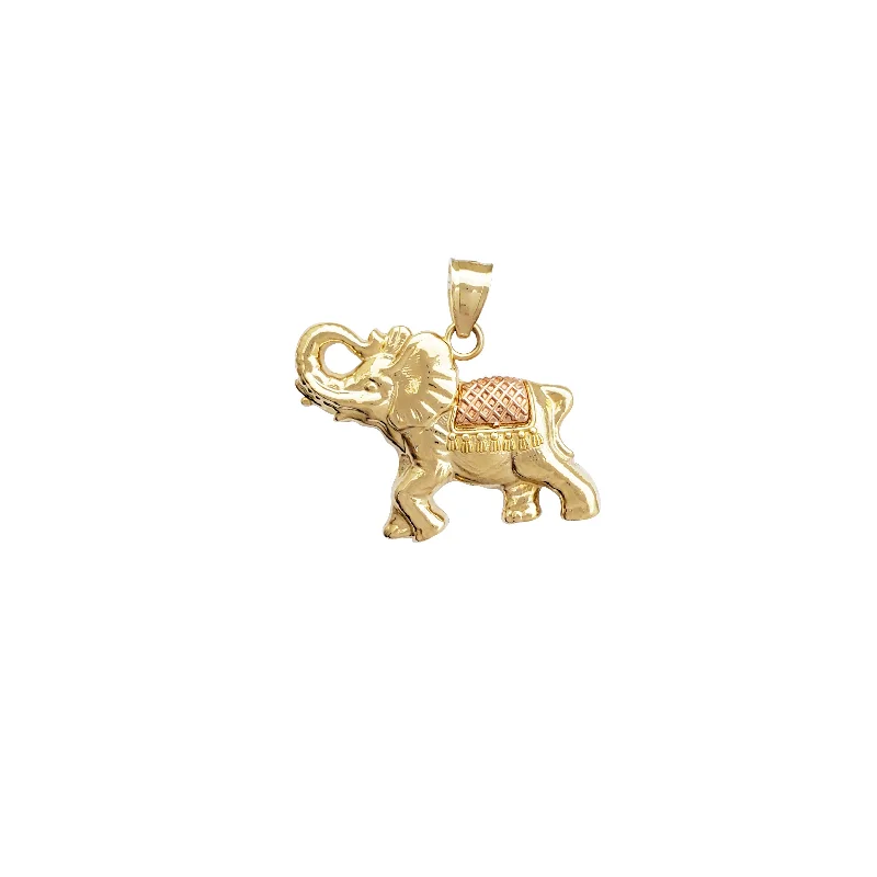 3D - Printed Polymer Clay Animal - Print Pendant for a Fun and Quirky AccessoryElephant Pendant (14K)