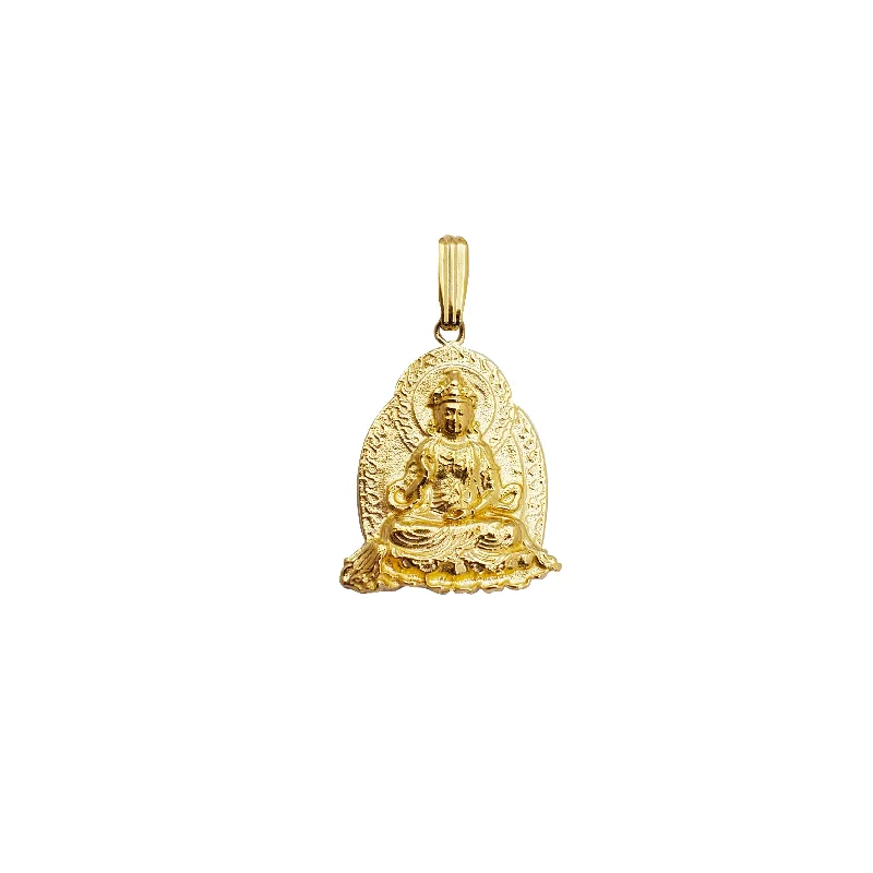 Hand - Carved Jade Buddha Pendant for Spiritual and Cultural SignificanceGautama Buddha Pendant (14K)