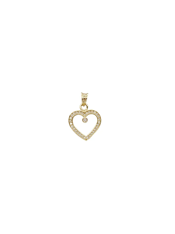 Military - Inspired Dog Tag Pendant with Engraved Service NumbersStoneset Heart Border Pendant (14K)