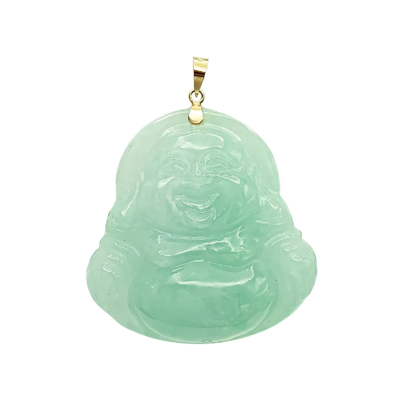 3D - Printed Polymer Clay Animal - Print Pendant for a Fun and Quirky AccessoryLaughing Buddha Jade Pendant (14K)