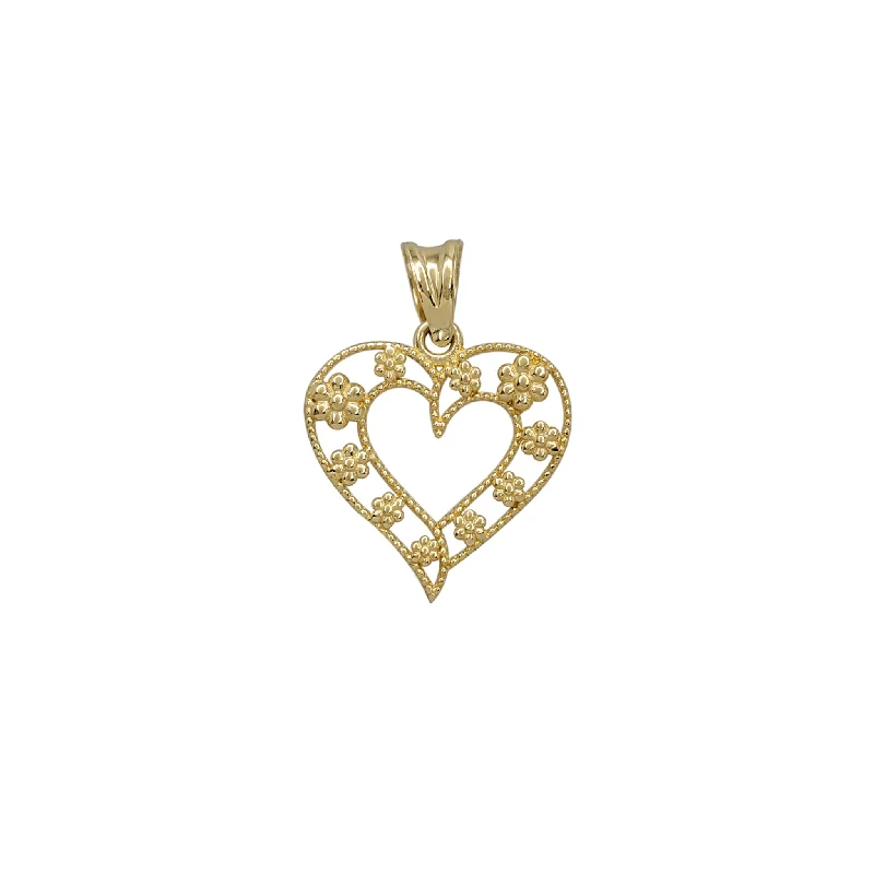 3D - Printed Polymer Clay Animal - Print Pendant for a Fun and Quirky AccessoryMilgrain Honeycomb Outlined Heart Pendant (14K)