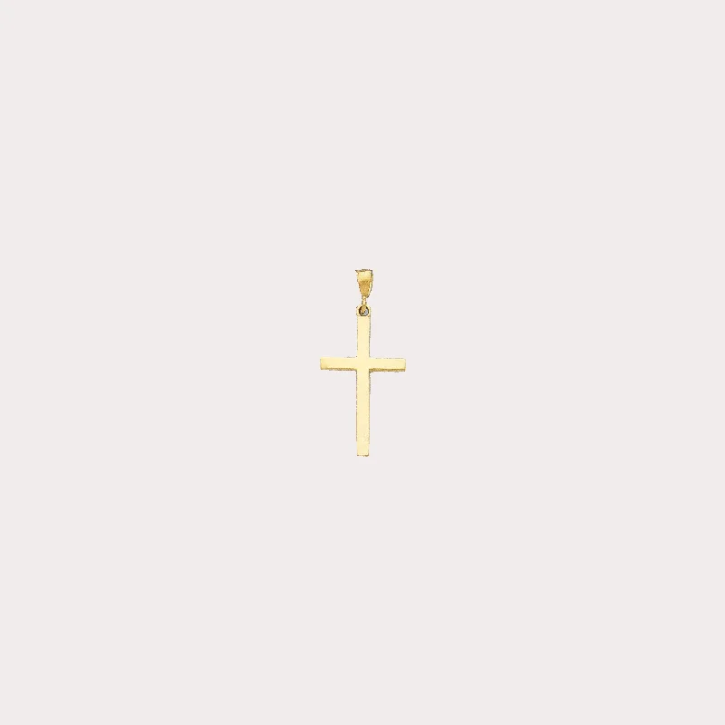 Double - Heart Pendant with Interlocking Design for CouplesPlain Cross Pendant (14K)