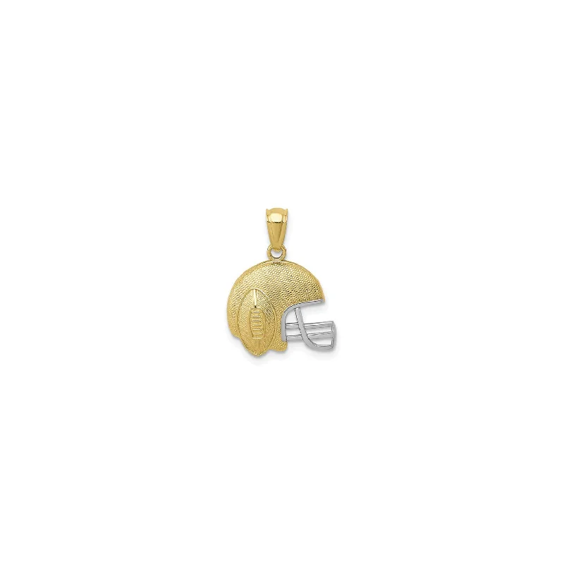 3D - Printed Polymer Clay Animal - Print Pendant for a Fun and Quirky AccessoryTextured Football Helmet Pendant (14K)