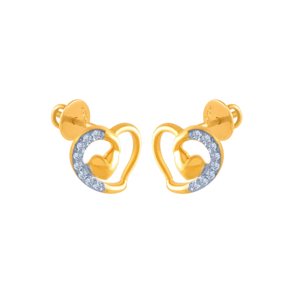 Glow - in - the - Dark Star Stud Earrings for a Mysterious and Night - Time - Friendly Accessory14k (585) Yellow Gold And Diamond Stud Earrings For Women