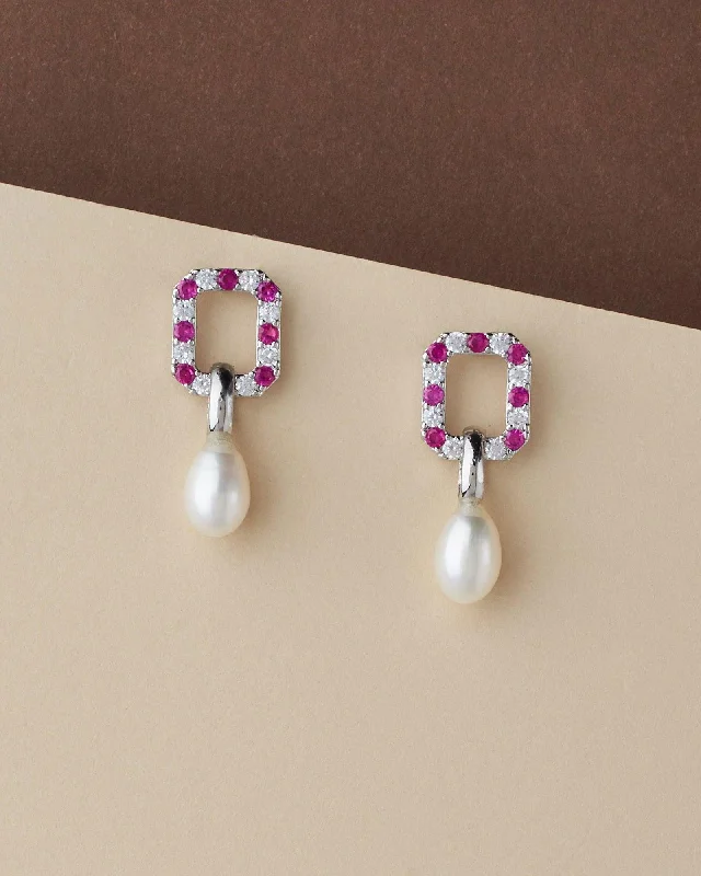 Vintage - Inspired Filigree - Worked Stud Earrings in Gold - Tone for an Antique AestheticClassy & Simple Hang Pearl Earring